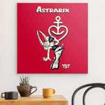 "Asterix" auf Metall