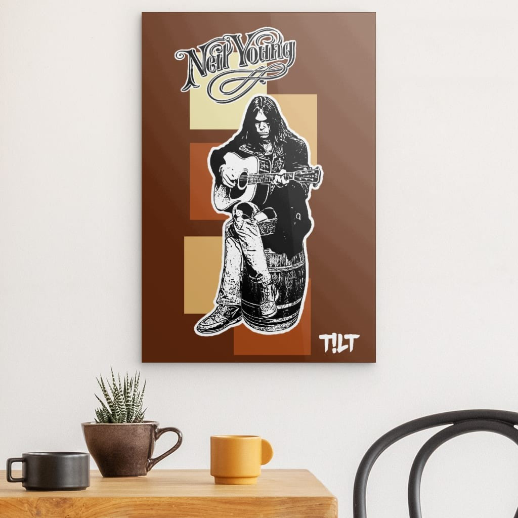 "Neil Young" by T!LT auf Metall
