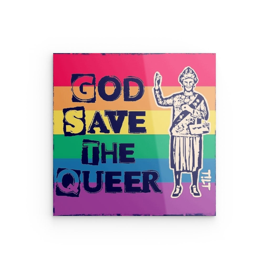 Tiny "Queer" auf Acrylglas