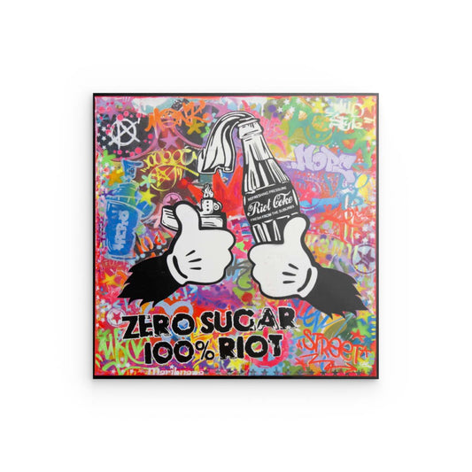 "Riot Coke" auf Metall - XL Edition