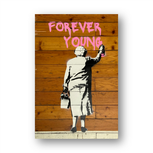 "Forever Young" auf Büttenpapier