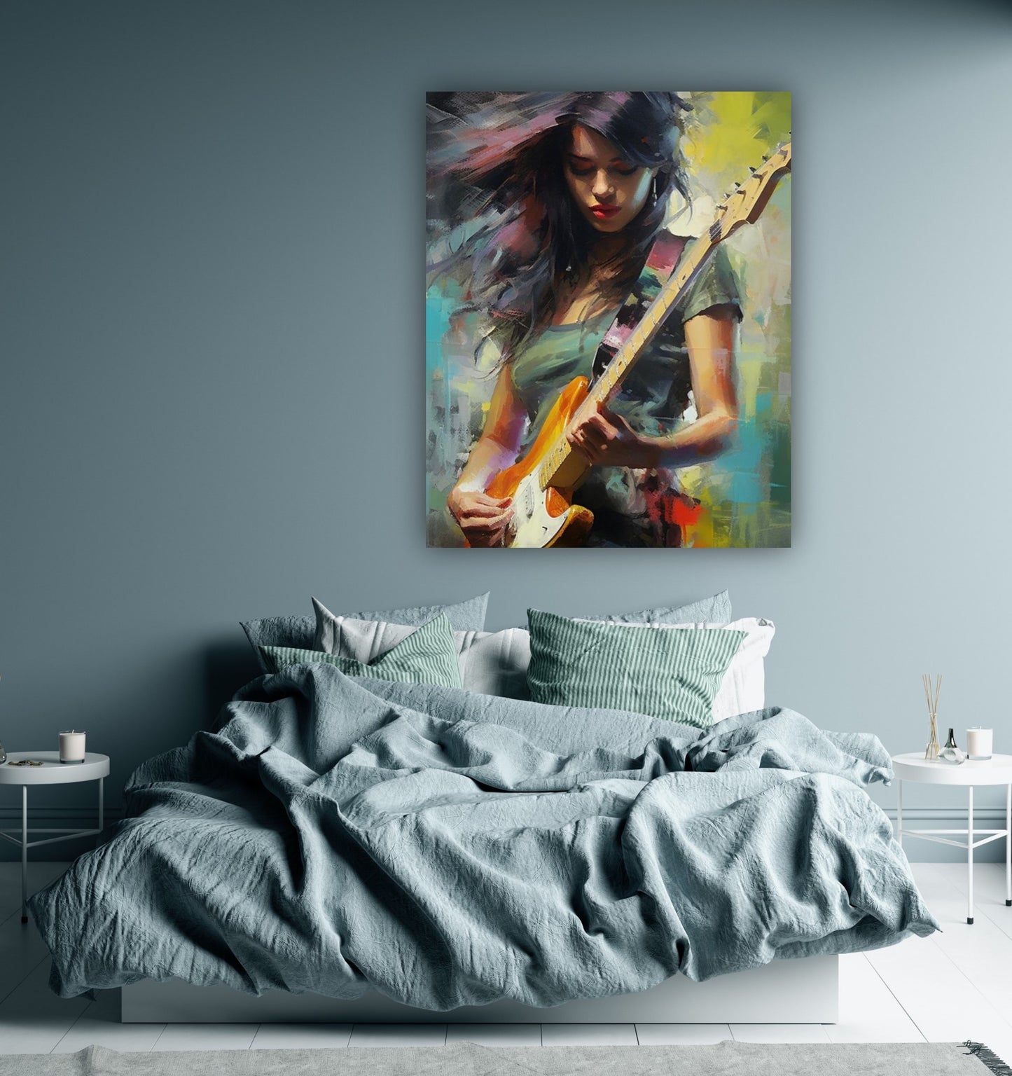 "Guitar Girl" auf Acrylglas