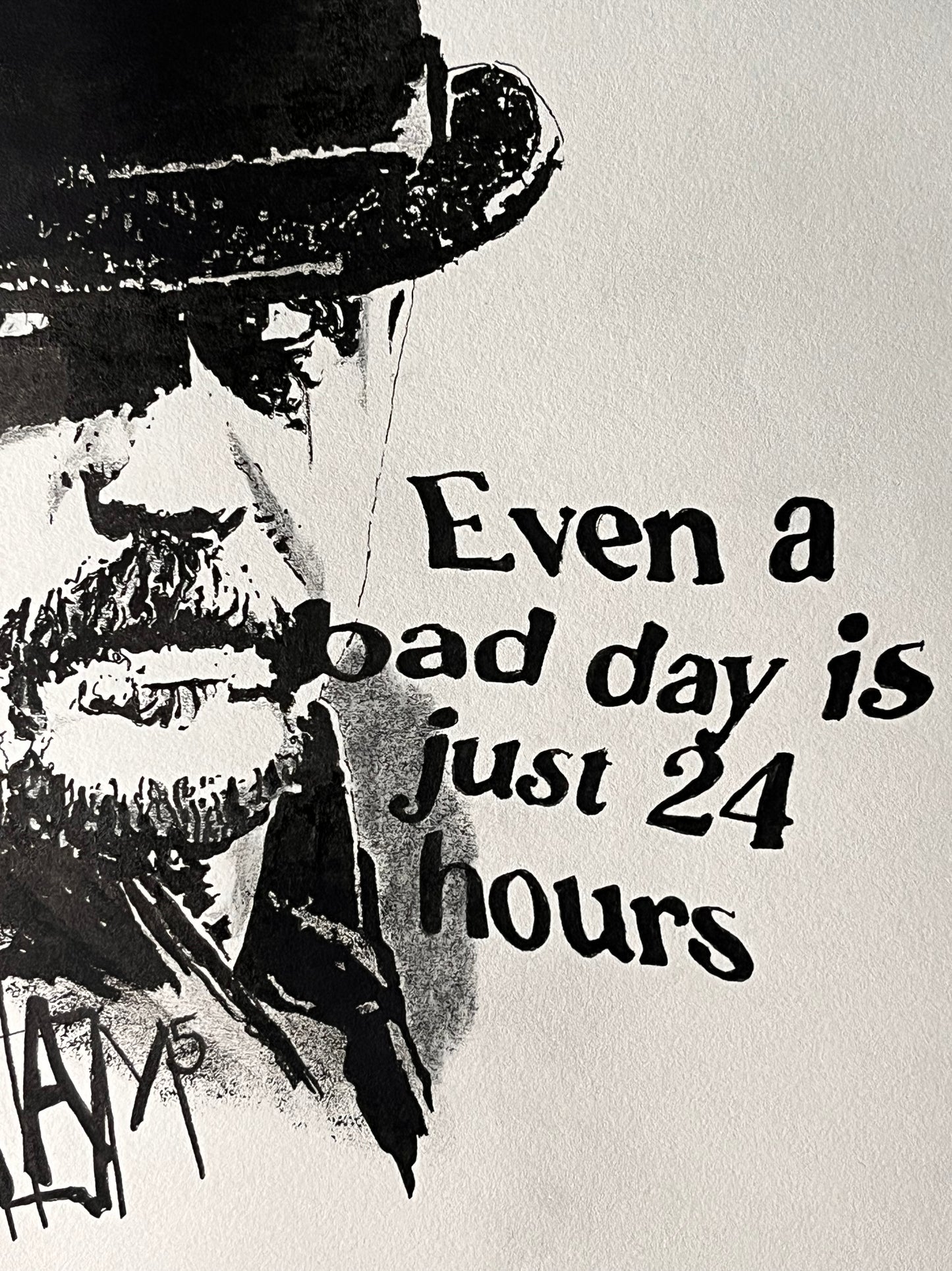"Tom Hardy - Bad Day" Originalkunstwerk mit Zertifkat