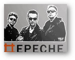 Tiny "T!LT rocks Depeche Mode 1" auf Relief-Metall