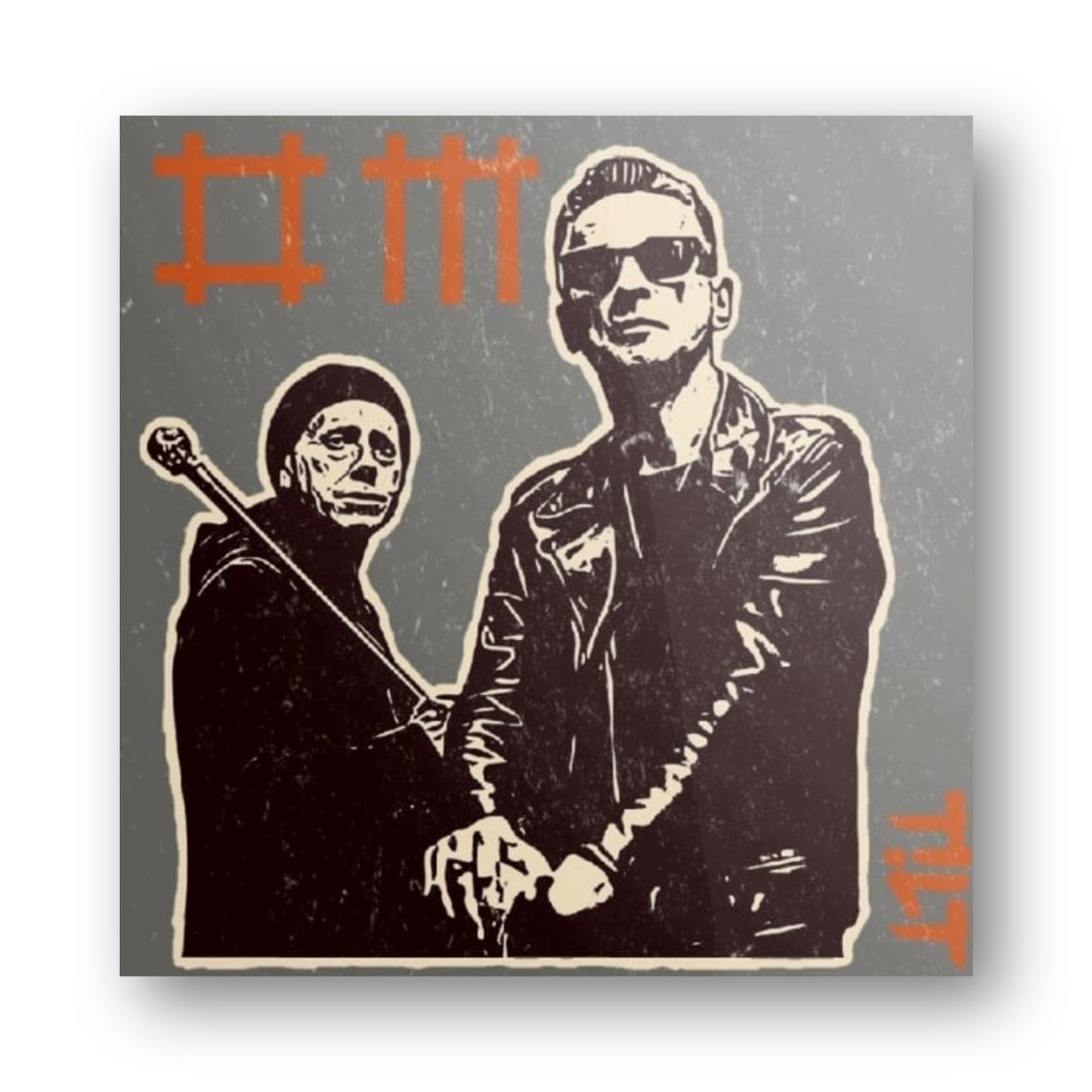 Tiny "T!LT rocks Depeche Mode 2" auf Relief-Metall