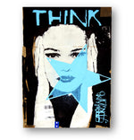 "Think" auf Büttenpapier