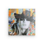 "Brigitte Bardot 1" on metal &amp; acrylic glass