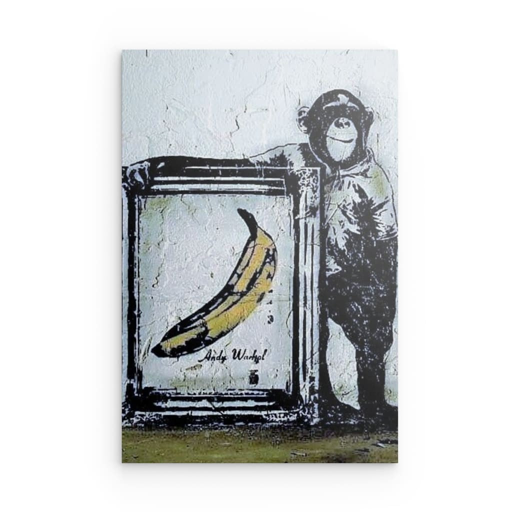 "Banksy &amp; Warhol" on metal