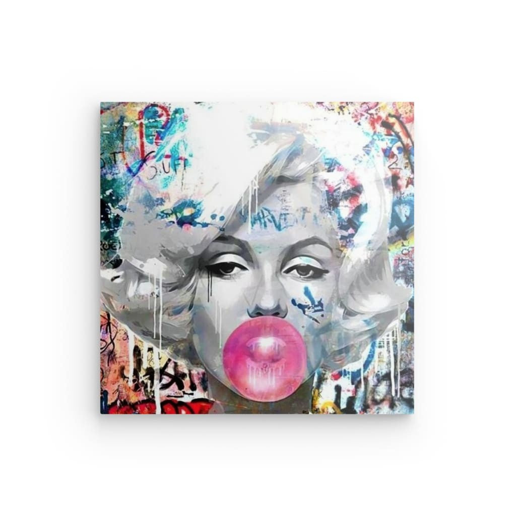 "Marilyn 4" on metal &amp; acrylic glass