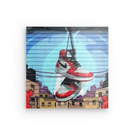 "Sneaker 2" on metal &amp; acrylic glass