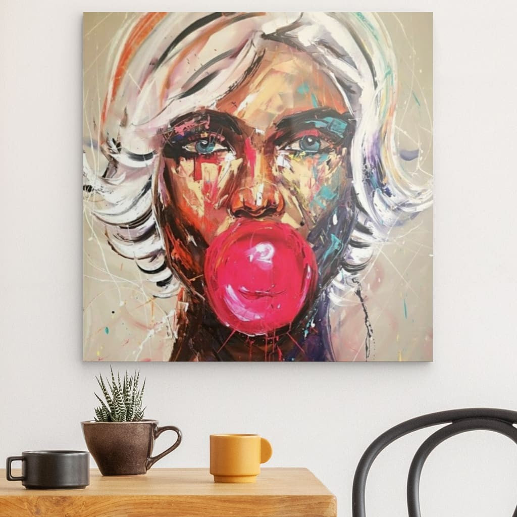 "Bubble Gum" auf Acrylglas