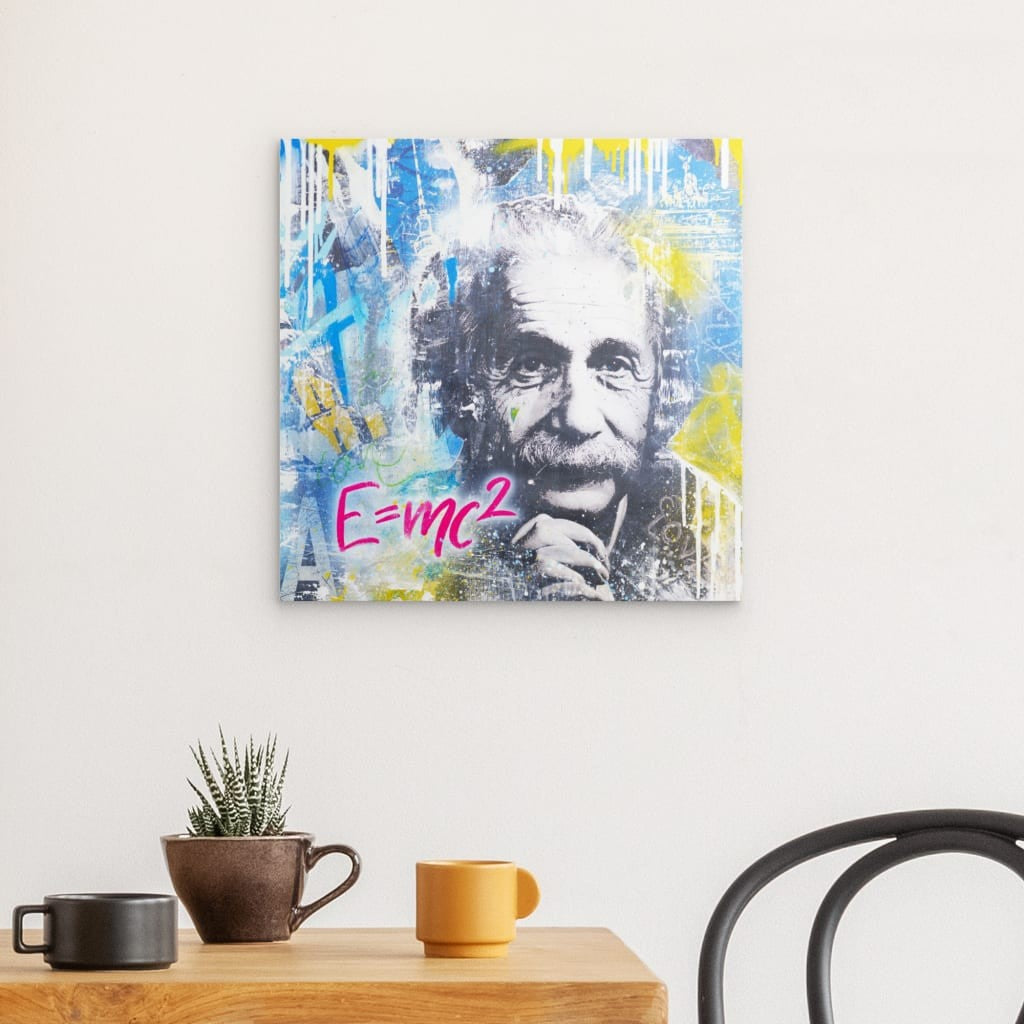 "Einstein's Formel" auf Metall