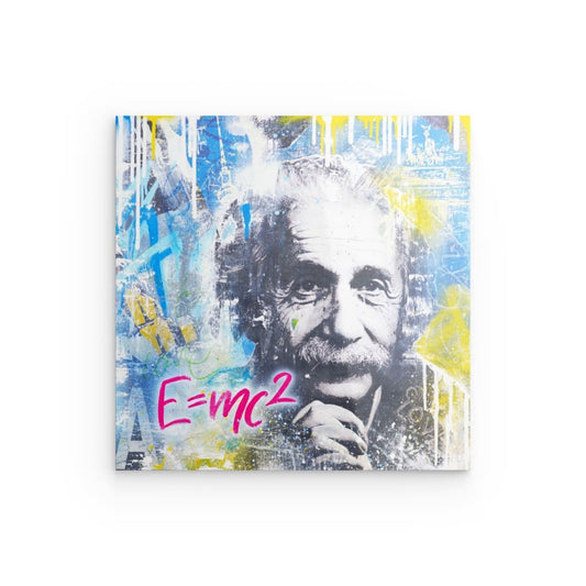 "Einstein's Formel" auf Acrylglas