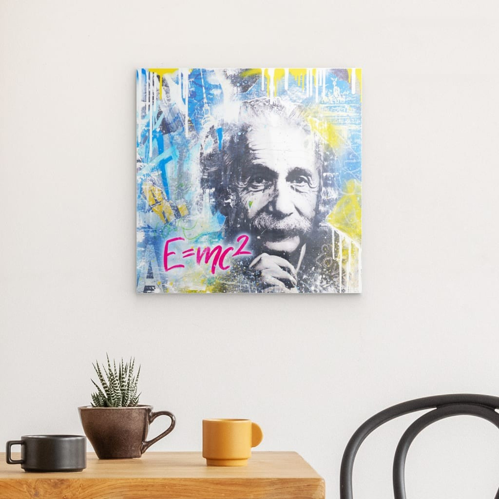 "Einstein's Formel" auf Acrylglas