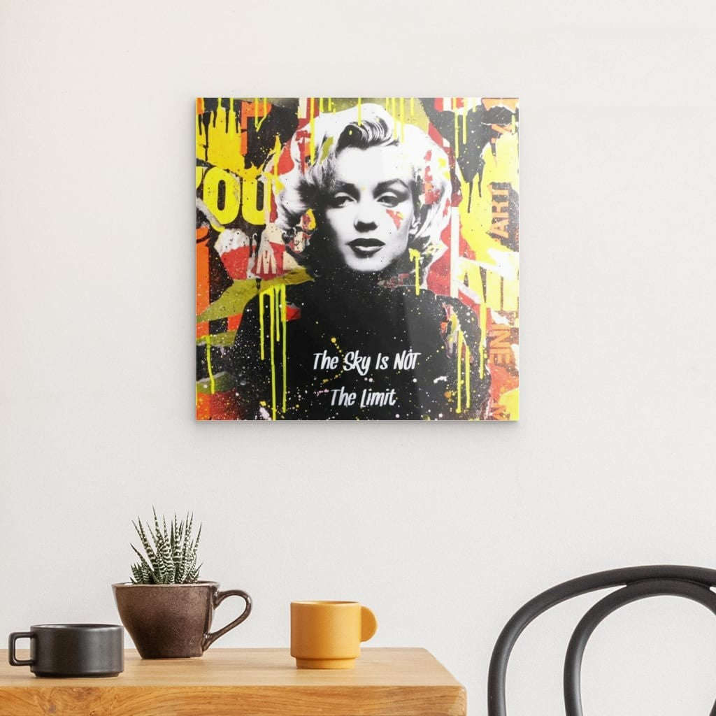 "Marylin The Sky is not the Limit" auf Acrylglas