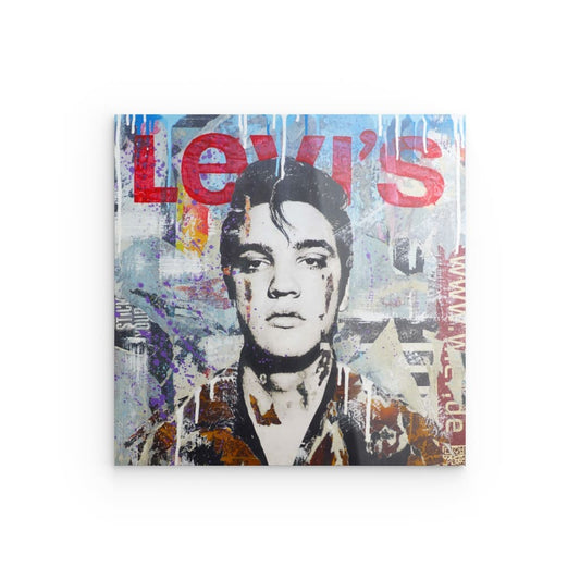 "Elvis Jeans Look" auf Acrylglas - XL Edition