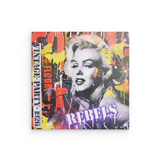 "Rebel Marylin" auf Metall - XL Edition