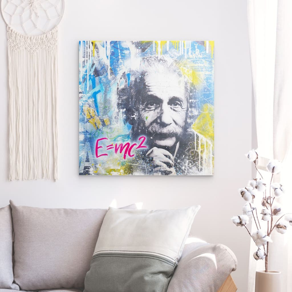 "Einstein's Formel" auf Metall - XL Edition