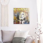 "Kate Moss Be Yourself" auf Metall - XL Edition