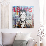 "Elvis Jeans Look" auf Metall - XL Edition